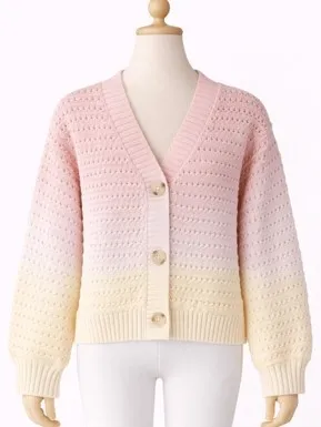 Girls Heart Knit Pullover
