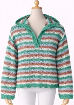Girls Heart Knit Pullover